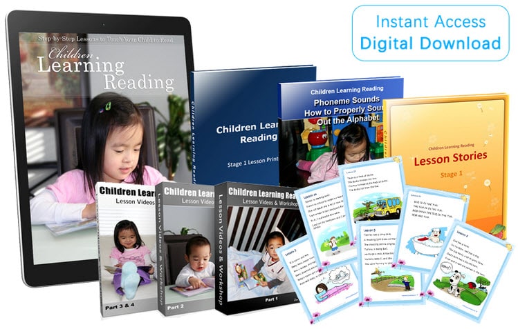 A large product image of the Children Learning Reading program